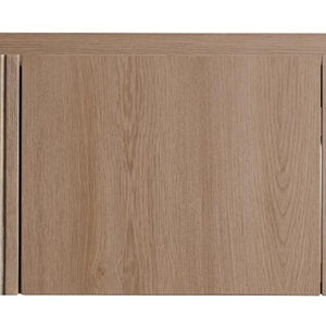 47 Inch Floating Bathroom Vanity with Double Doors in Warm Brown Wood Finish