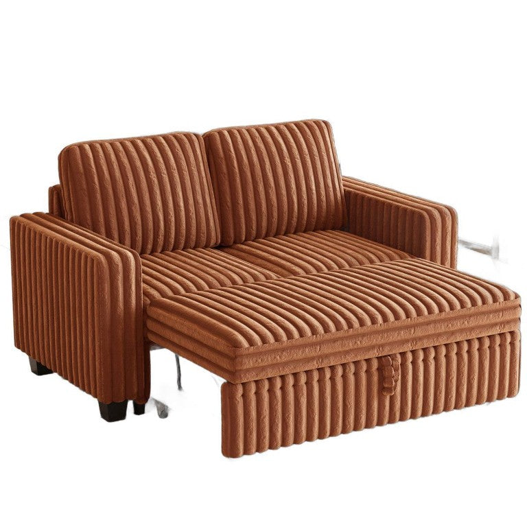 HomeRoots 58 Inch Faux Leather Loveseat Compact Two Seat Sofa for Modern Living Spaces 767163
