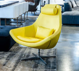 VIG Furniture Modern Kenora - Modern Yellow Eco-Leather Accent Chair  VGBNEC-096