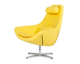 VIG Furniture Modern Kenora - Modern Yellow Eco-Leather Accent Chair  VGBNEC-096