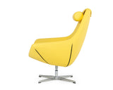 VIG Furniture Modern Kenora - Modern Yellow Eco-Leather Accent Chair  VGBNEC-096