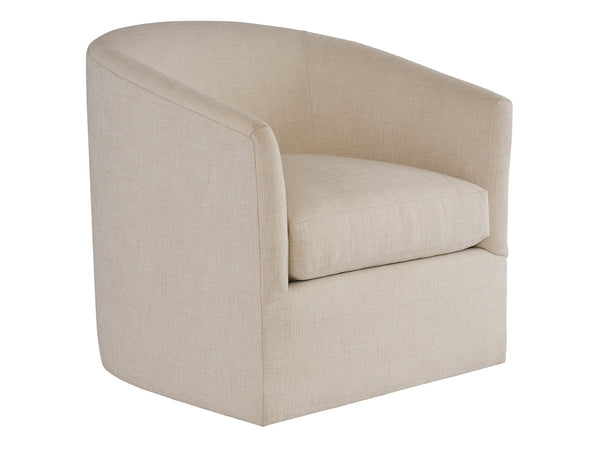 Lexington Tommy Bahama Home Candice Swivel Chair - Contemporary Design With Ultra Down Cushion And Elegant White Oak Finish   7672-11sw-41