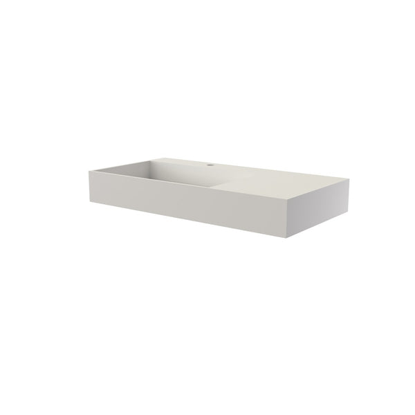 English Elm Stone Resin Rectangular Vanity Sink Seamless Basin for Modern Bathroom Countertop T3785P355769