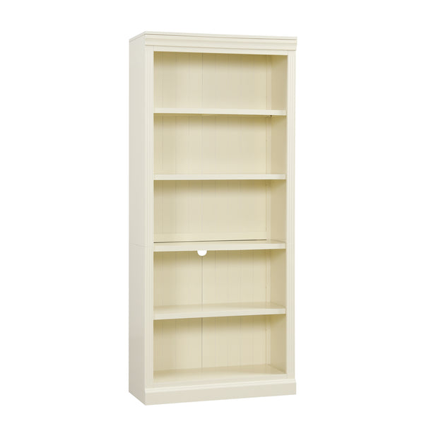 English Elm 83" 5-Tier Bookcase Suite with LED Light Strip, Adjustable Shelves, Cable Management & Solid Wood Frame Beige+yellow N751S246920A