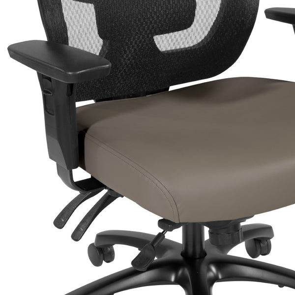 OSP Home Furnishings Progrid Mesh Back Ergonomic Office Chair with Lumbar Support for Big and Tall Users 95894BT-R103