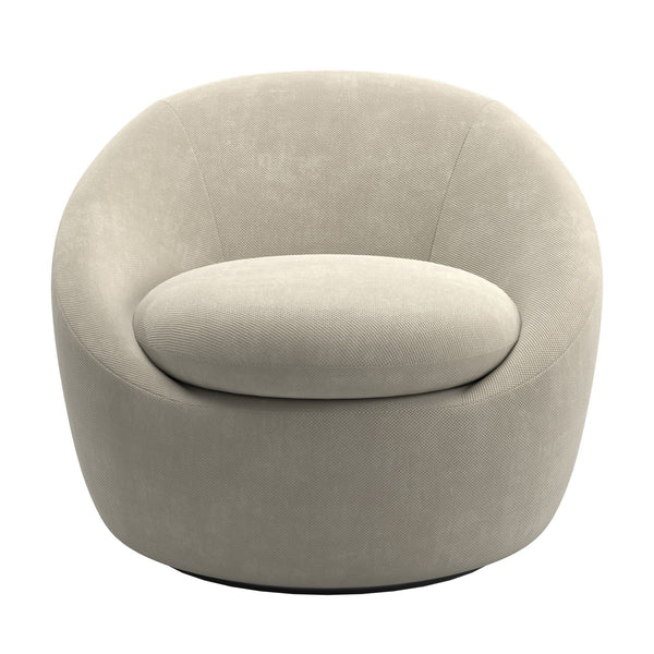 Norell Chenille Swivel Accent Chair with 360 Degree Base for Living Rooms