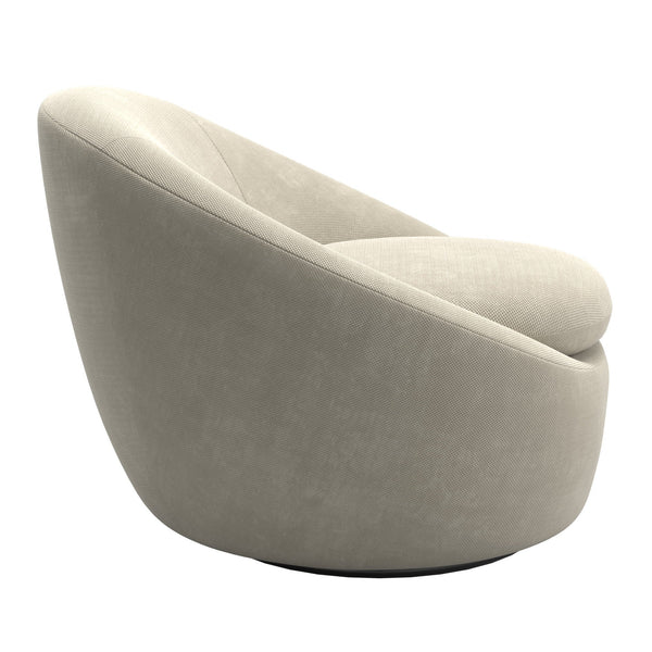 Norell Chenille Swivel Accent Chair with 360 Degree Base for Living Rooms