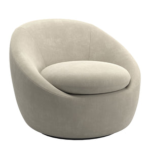 Norell Chenille Swivel Accent Chair with 360 Degree Base for Living Rooms