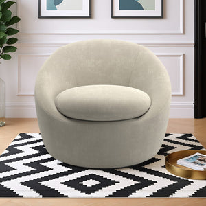 Norell Chenille Swivel Accent Chair with 360 Degree Base for Living Rooms