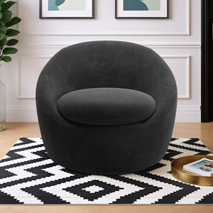 Norell Chenille Swivel Accent Chair with 360 Degree Base for Living Rooms