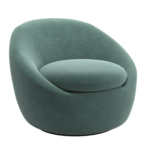 Norell Chenille Swivel Accent Chair with 360 Degree Base for Living Rooms
