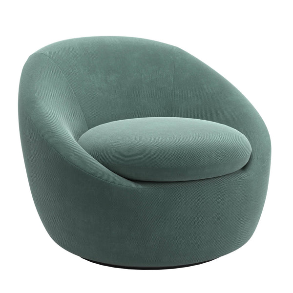 Norell Chenille Swivel Accent Chair with 360 Degree Base for Living Rooms