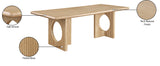 Rivas Natural Oak Dining Table 767Oak-T Meridian Furniture