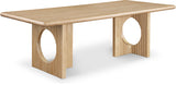 Rivas Natural Oak Dining Table 767Oak-T Meridian Furniture