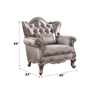 English Elm Jayceon Wingback Accent Chair Tufted Champagne Fabric Queen Anne Legs Parlor Style B2726P411575