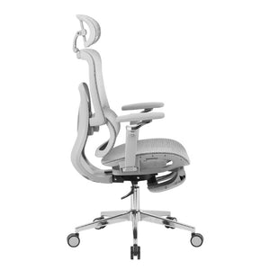 Ergonomic Swivel Gaming Chair with Adjustable Height Rolling Base and Built-in Footrest Support