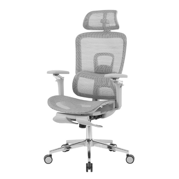 Ergonomic Swivel Gaming Chair with Adjustable Height Rolling Base and Built-in Footrest Support