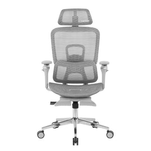 Ergonomic Swivel Gaming Chair with Adjustable Height Rolling Base and Built-in Footrest Support