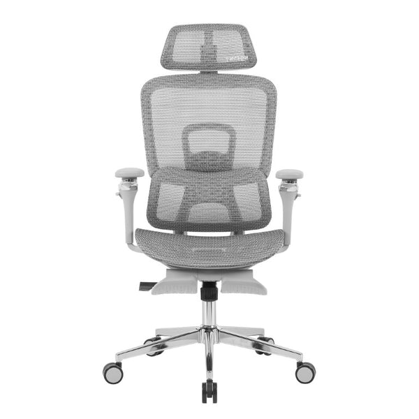 Ergonomic Swivel Gaming Chair with Adjustable Height Rolling Base and Built-in Footrest Support