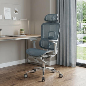 Ergonomic Swivel Gaming Chair with Adjustable Height Rolling Base and Built-in Footrest Support