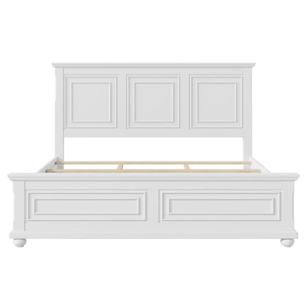 Solid Wood King Bed Frame for an Elegant Inviting Bedroom with Natural Timeless Charm