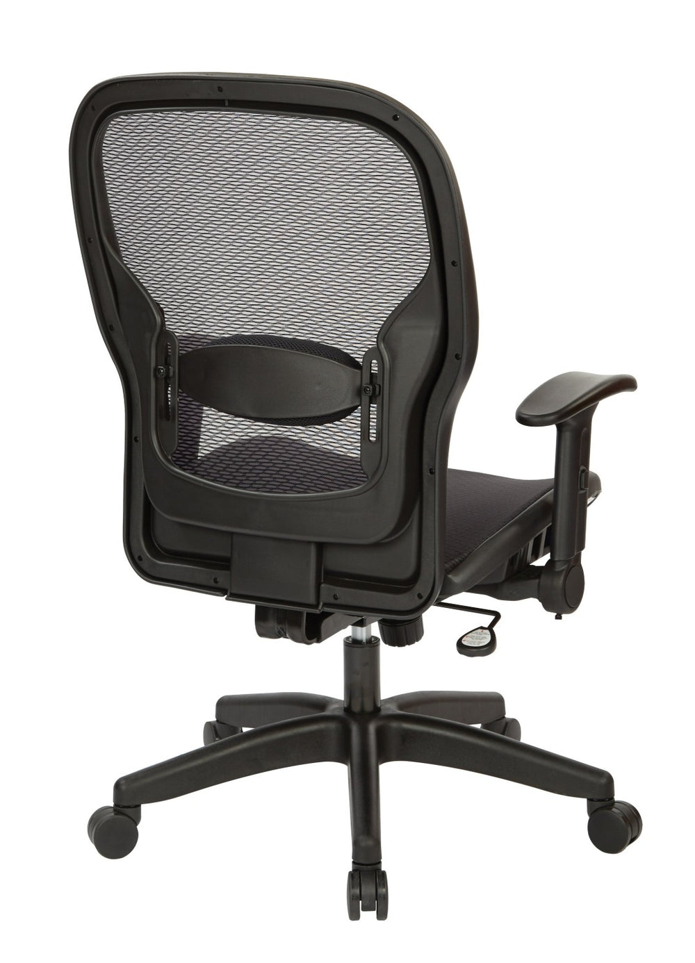 OSP Home Furnishings Air Grid Mesh Manager Chair with Lumbar Support Ergonomic Seating for Home Office Use 23-77N1F2