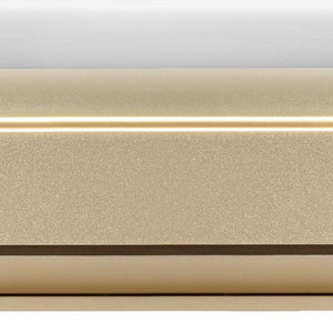 Gold Wood Queen Bed Frame with Built-in Lighting for a Glamorous Bedroom