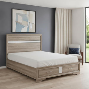 Solid Wood Full Platform Bed Frame for Timeless Modern Bedroom Style and Sturdy Foundation
