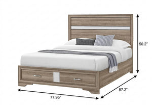 Solid Wood Full Platform Bed Frame for Timeless Modern Bedroom Style and Sturdy Foundation