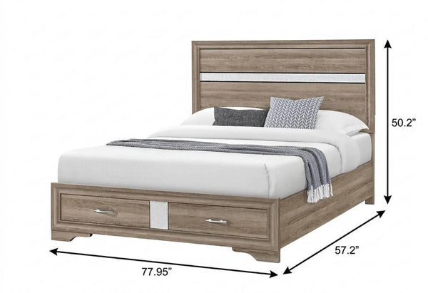 Solid Wood Full Platform Bed Frame for Timeless Modern Bedroom Style and Sturdy Foundation