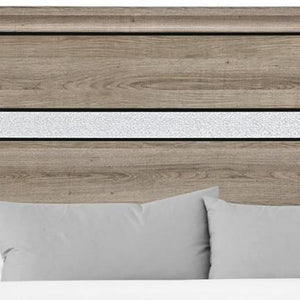 Brown Solid Wood King Storage Bed with Under Frame Drawers for Bedroom