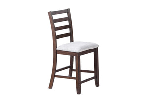 English Elm Contemporary 6Pc Counter Height Dining Set With Lift-Top Table, Storage Bench & Ladder-Back Chairs B011S01894