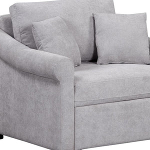 69 Inch Chenille Convertible Lounge Chair Sofa Sleeper for Living Room Comfort