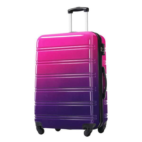 English Elm Hardshell Polycarbonate 3 Piece Luggage Set Spinner Wheels Tsa Lock Expandable Travel Multicolor Purple N732P184448Z