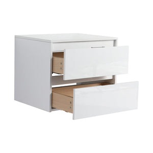 English Elm 24" Bathroom Wall Cabinet - Modern Floating Design With Soft-Close Drawers For Space-Saving Storage W999P312101