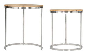 Bari Nesting Table Set (2-Piece) Natural 109776 Zuo Modern