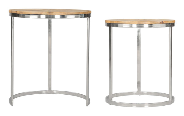 Bari Nesting Table Set (2-Piece) Natural 109776 Zuo Modern