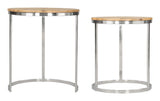 Bari Nesting Table Set (2-Piece) Natural 109776 Zuo Modern