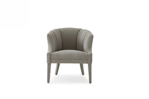 VIG Furniture Ladera Glam Grey Accent Chair With Channel-Tufted Back, Foam Comfort, Upholstered Legs, Durable Frame VGODZW-857