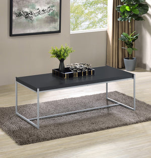 English Elm Nilda Two-tone Oak Coffee Table with Walnut Top and Dual Open Storage Shelves B2749P413288