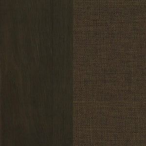 English Elm Set Of 2 Fabric Upholstered Dining Chairs In Rich Chocolate With Espresso Wood Frame Design B016P223109-GIGA