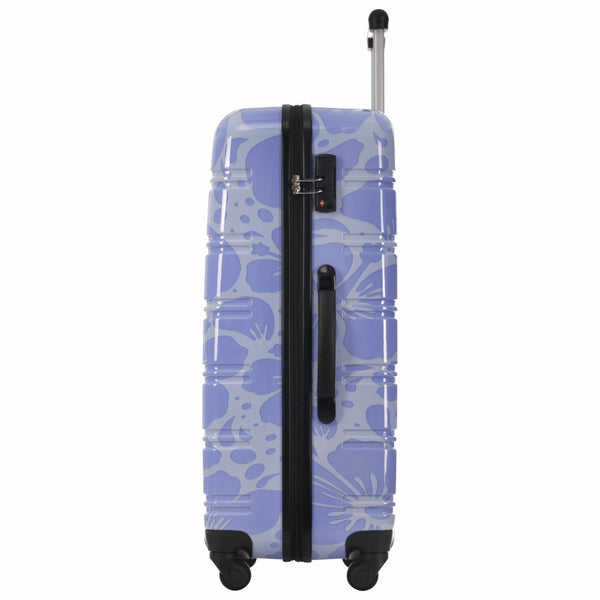 English Elm Hardshell Polycarbonate Luggage Set Three Piece Tsa Lock Spinner Travel Suitcases Blue N732P306618C