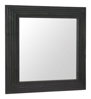 Zuo Modern Kare Mirror Black - Premium Fir Wood & Glass, Modern Design For Hospitality & Stylish Spaces Black Fir Wood,Glass 110720-zuo-modern