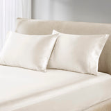 Madison Park Essentials Satin Casual Luxury 2 PC Pillowcases MPE21-918 Ivory