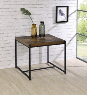 English Elm Nilda Two-tone Oak Coffee Table with Walnut Top and Dual Open Storage Shelves B2749P413287