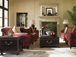 Lexington Tommy Bahama Home Sunset Cocktail Table - Exquisite Mahogany With Antique Brass Accents And Elegant Storage Drawers Kona  537-945