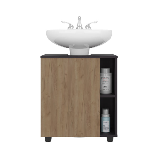 English Elm Pascuale Compact Under-Sink Cabinet with Cut-Out Back, Double Doors & Side Shelves for Small Baths B200P368126