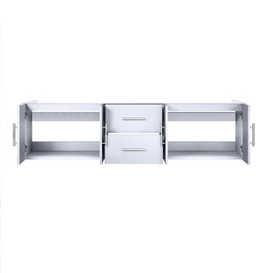 English Elm Glossy Double Bath Vanity 72" W x 22" D Glossy White Solid Wood MDF Soft-Close Drawers, Fully Assembled B2731P258519