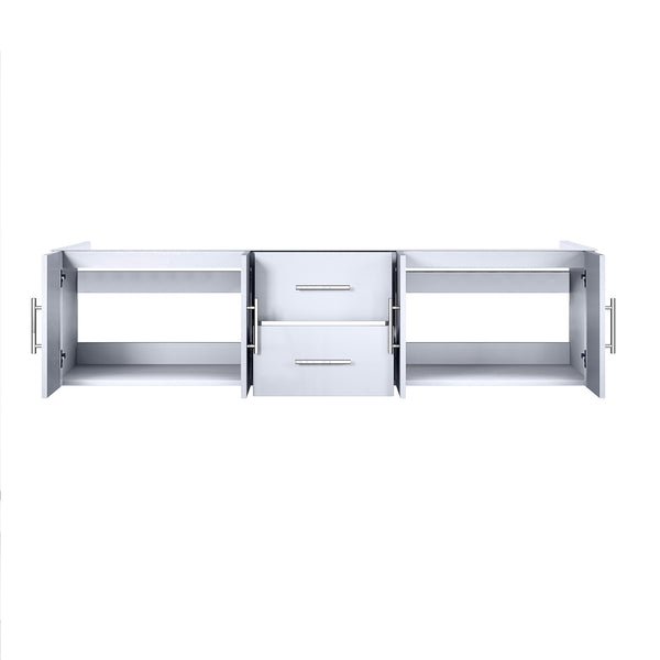 English Elm Glossy Double Bath Vanity 72" W x 22" D Glossy White Solid Wood MDF Soft-Close Drawers, Fully Assembled B2731P258519