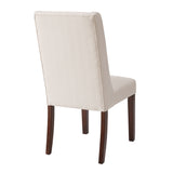 Madison Park Brody Modern/Contemporary Wing Dining Chair (Set of 2) MP100-0038 Cream